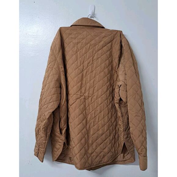 Amazon Aware Womens Quilted Overshirt Camel , Size XXL - Picture 4 of 14